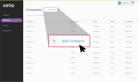 Add Company highlighted on Companies page